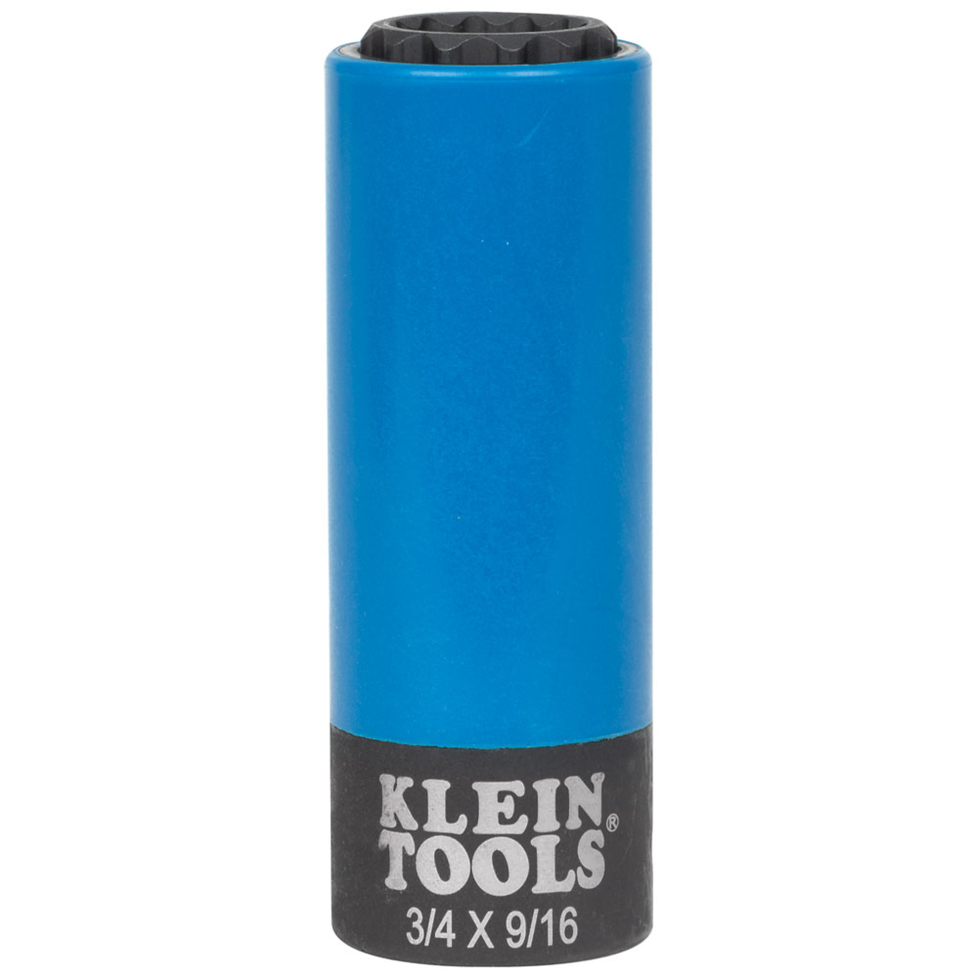 Klein Tools, 2in.-1 Coated Impact Socket, 12-Point, 3/4 and 9/1 Pieces (qty.) 1 Model# 66030